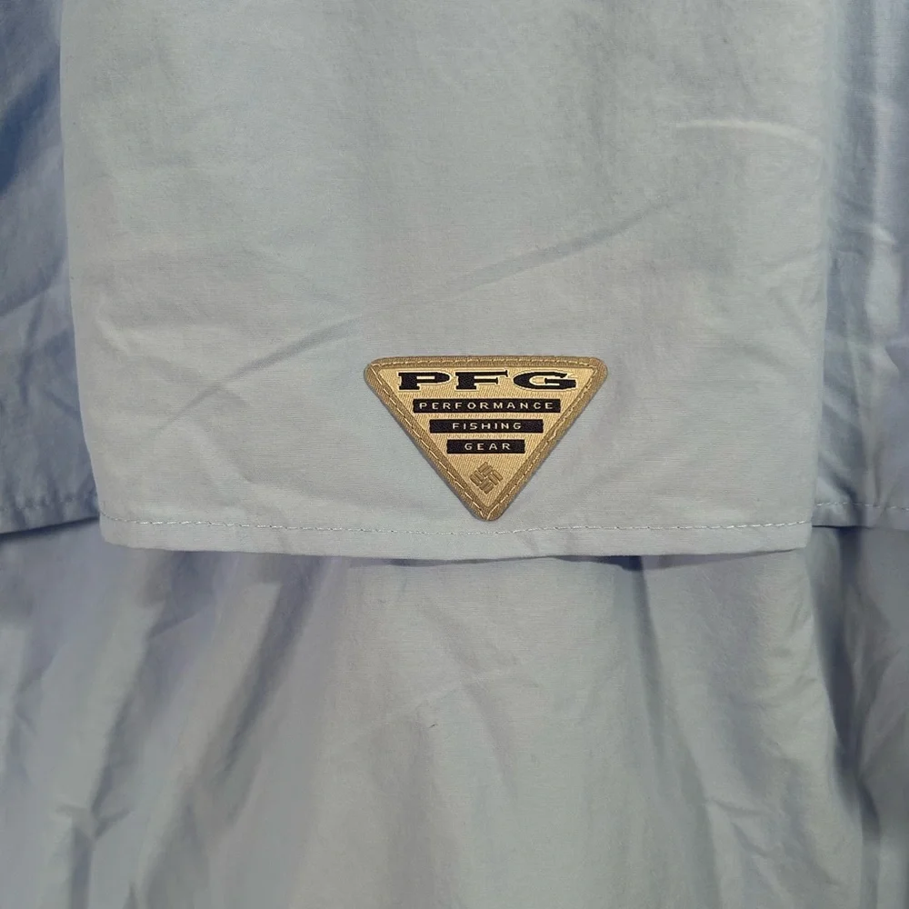 Columbia Bahama UPF 50 Blue Omni Shade Vented Long Sleeve Fishing Shirt Size XXL - Picture 3 of 11